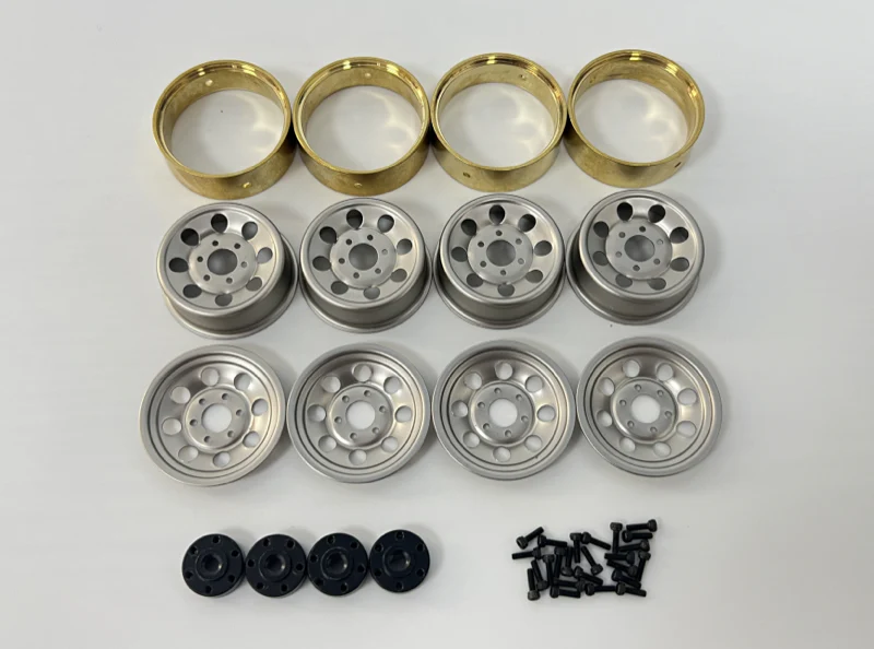 1.2 Steel Bead Lock Wheels - silver (4)"