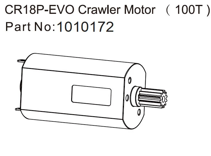 130 Crawler Motor (100T) - EVO 1:18