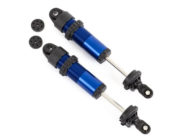 2 Amortisseurs long GT-maxx alu bleu Traxxas 9661 Sledge 1/8