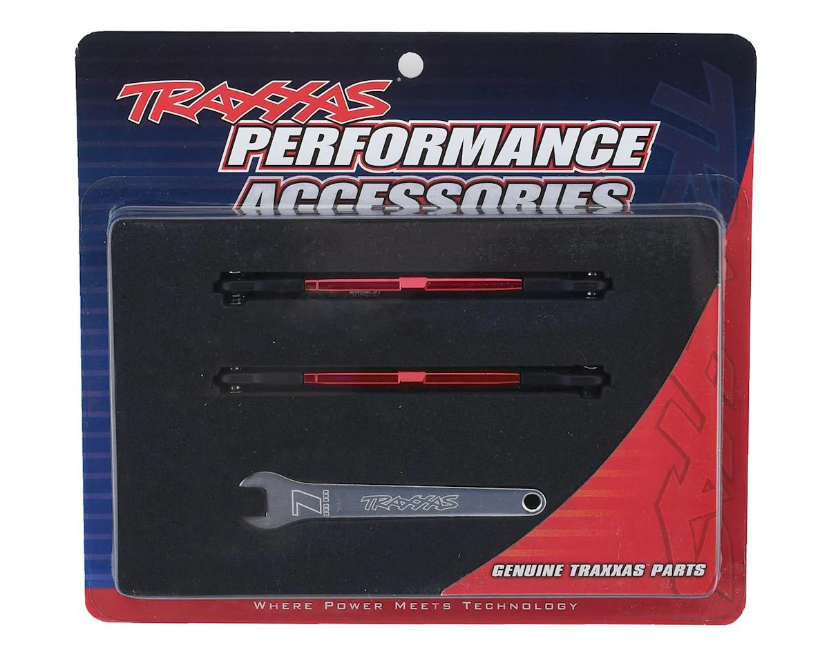2 Biellettes Alu Avant / Arrière Rustler 4X4 - Traxxas 6742R - Image 2