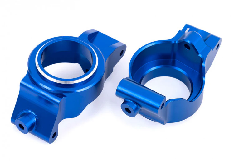 2 Etriers de Fusées Gauche et Droit Alu anodisés bleu Traxxas 7832