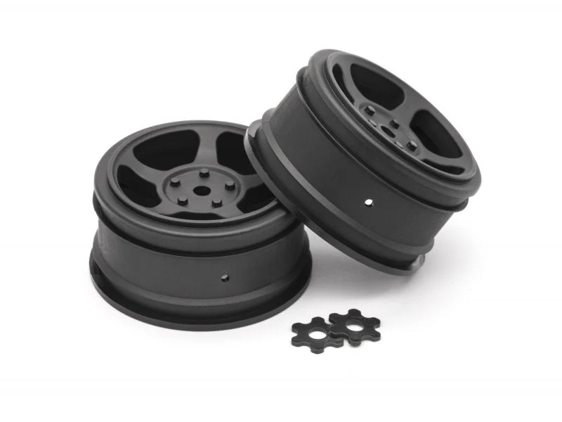 2 jantes TA2 Vintage 26mm noire (0mm OFFSET) HPI 160336 - Image 2