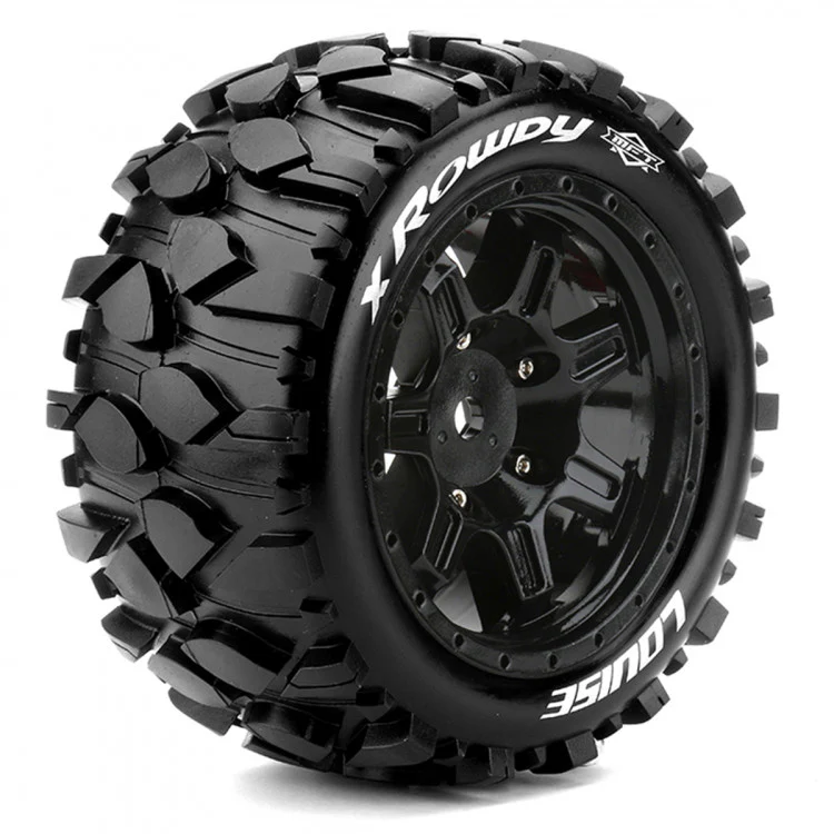 2 Pneus et jantes Louise X-MALLET (MFT) pour Traxxas XMaxx 3351B