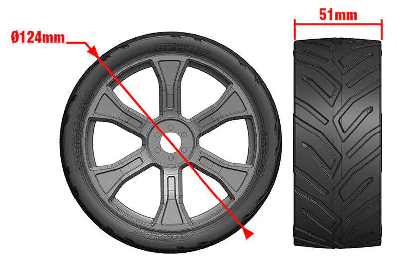 2 pneus et jantes Sprint RXA street pour Asuga XLR 1 paire - C-00180-909 - Image 2