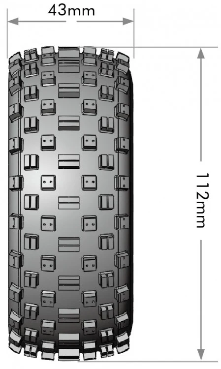 2 Pneus et roues SC-ROCK soft (Hex amovible 4pcs) - LT3229SB - Image 4