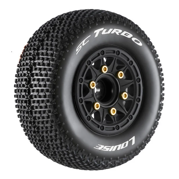 2 Pneus et roues SC-TURBO soft (Hex amovible 4pcs) - LT3147SB