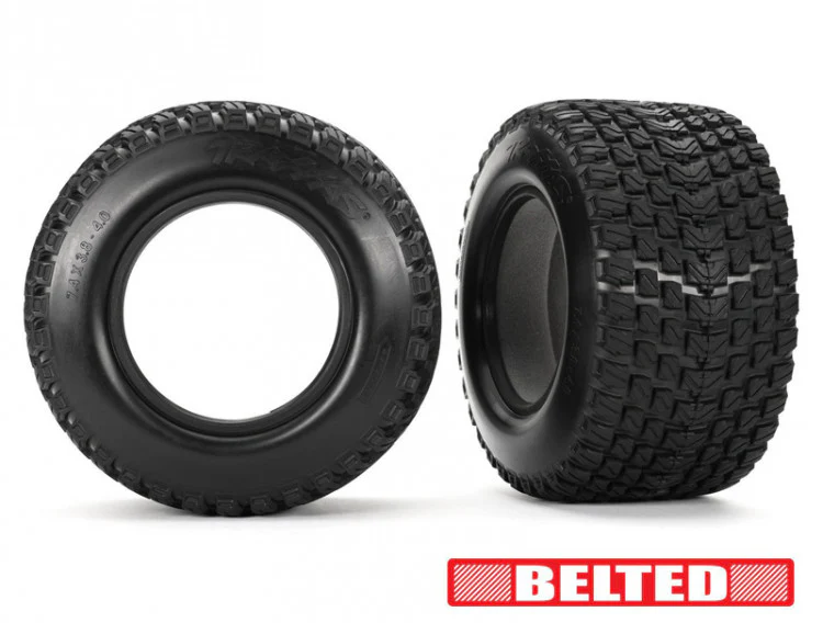 2 Pneus gainés Gravix Belted pour Traxxas XMaxx / XRT 7860