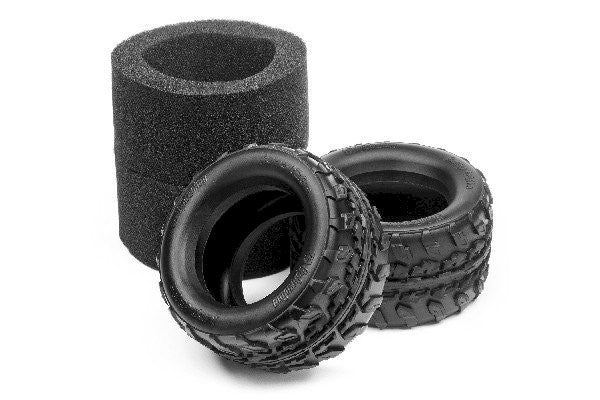 2 Pneus sans jantes HPI Racing Jump T2.8M - HP115315 - Image 2