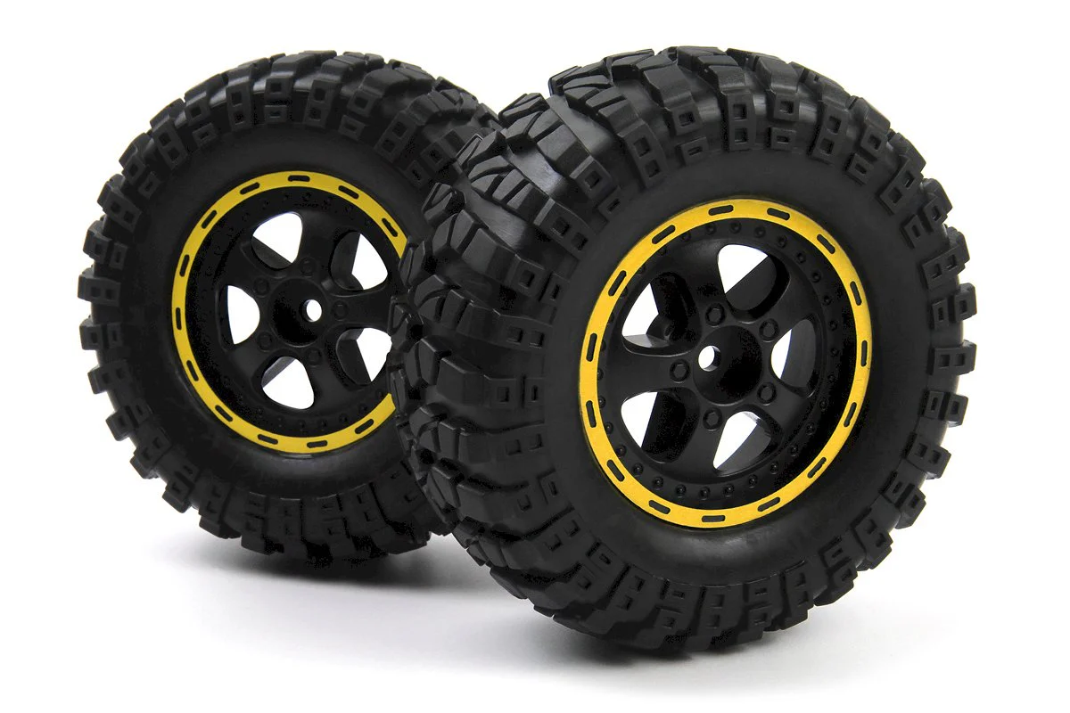 2 roues complètes Smyter DT (jaune/noir) Blackzon 540266