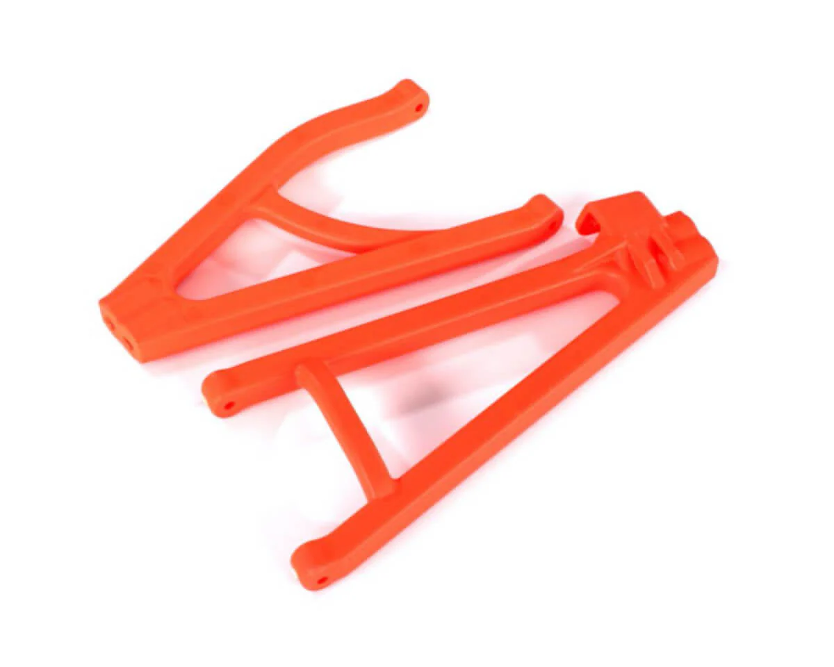 2 Triangles de suspension arrière droit inf/sup renforcés - Traxxas 8633T - Orange