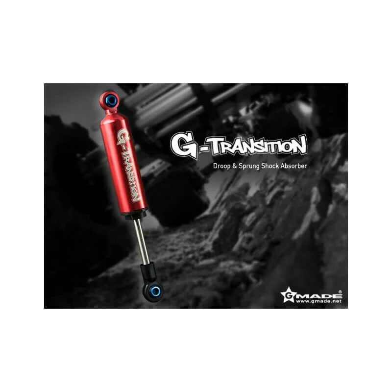 4 Amortisseurs G-Transition Rouge 90mm pour crawler 1/10 GM20601 - Image 2