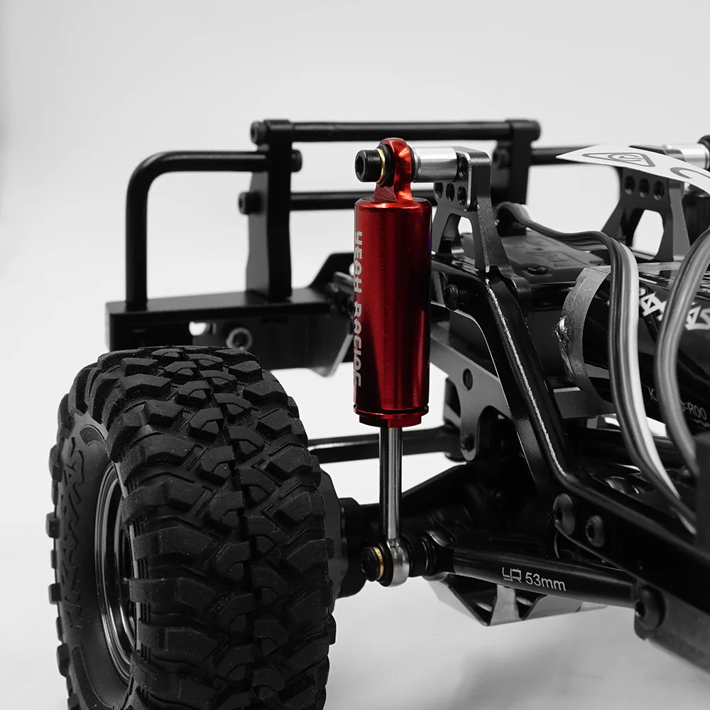 4 Amortisseurs Hydrauliques alu Traxxas TRX-4M 1/18 rouge Yeah racing - Image 4