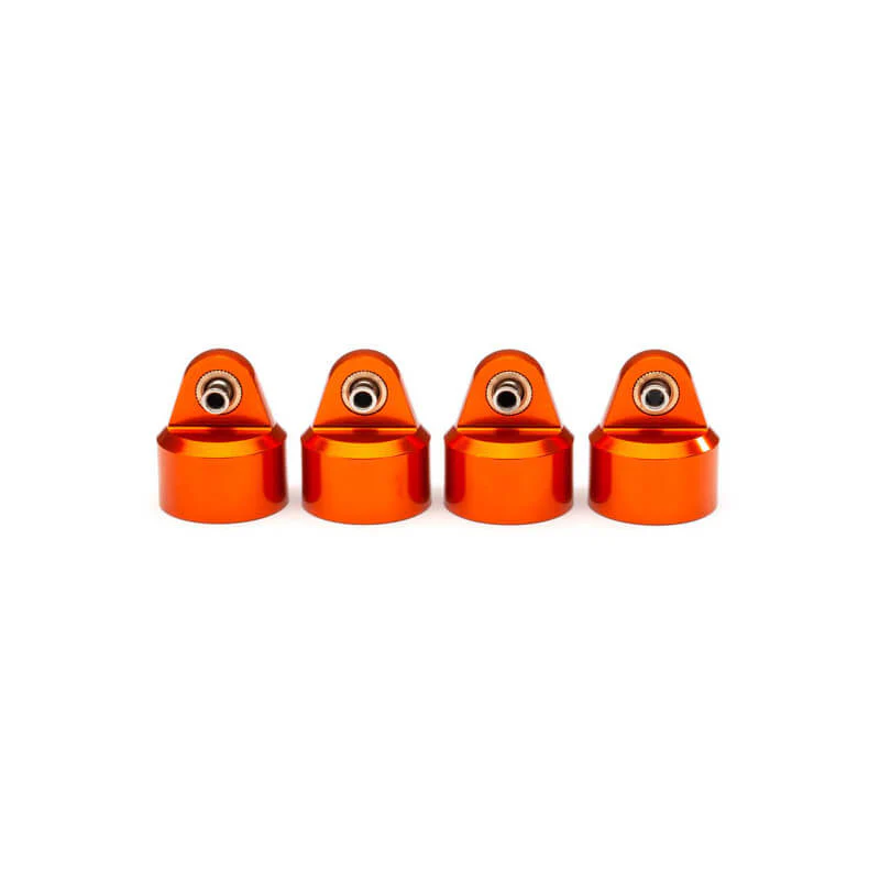 4 Bouchons pour Amortisseurs Alu Orange GT-Maxx - Traxxas 8964T