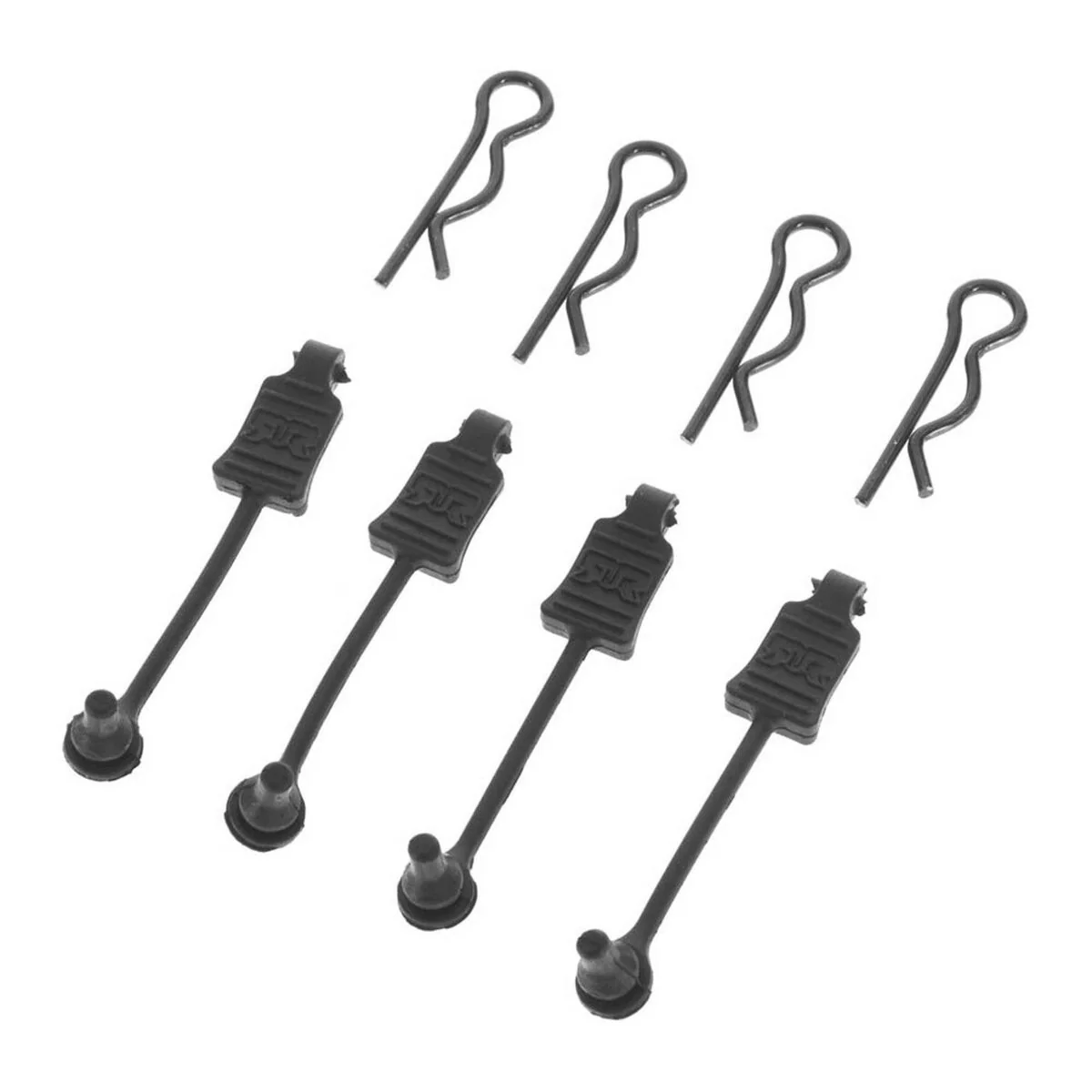 4 Clips de carrosserie 1/8 Noirs  Arrma AR390178