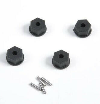 4 Hexagones de roue 12mm + clavettes - T2M T4900/12