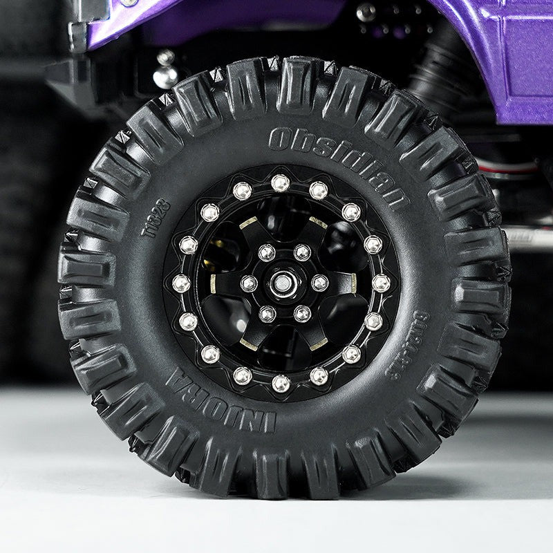 4 jantes Beadlock en laiton INJORA 1,3 pour crawler RC 1/24, 1/18 - YQW-1310BGD" - Image 9
