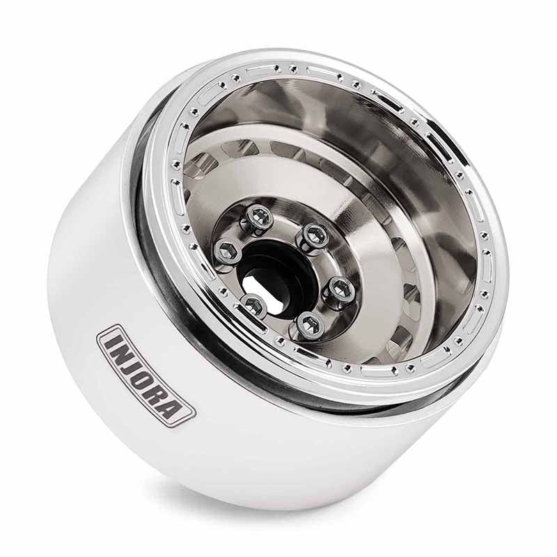 4 jantes INJORA 1,9" chrome en aluminium CNC pour crawlers RC 1/10 (W1903) - Image 8