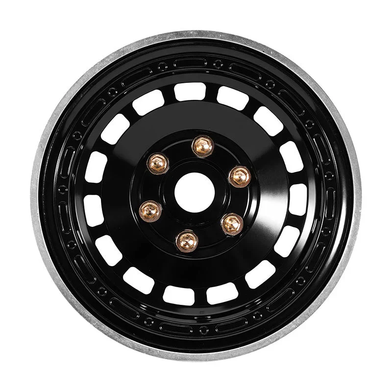4 jantes INJORA 1,9" noir en aluminium CNC pour crawlers RC 1/10 (W1903) - Image 7