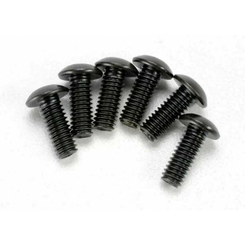6 Vis BTR Tête bombée 4x12mm Traxxas 3937