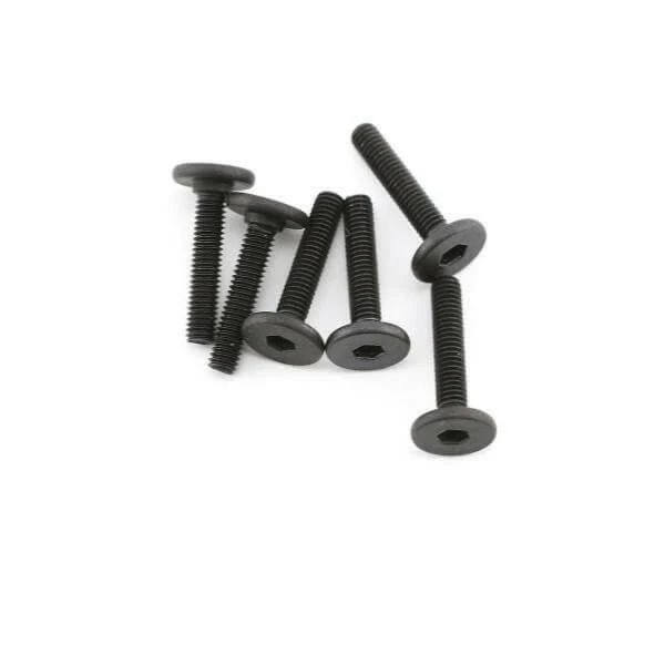 6 Vis BTR Tête plate large 3x15mm Traxxas 3646