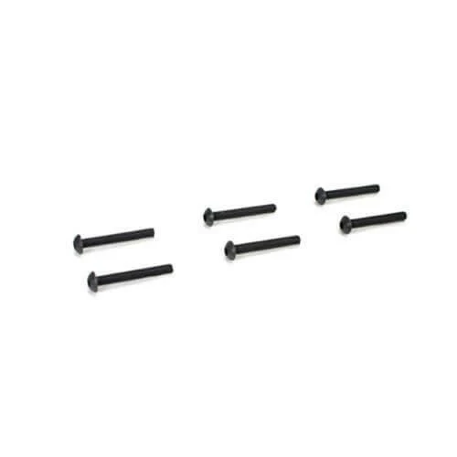 6 Vis  M3.5x25mm tete ronde btr pour B8ER Team Magic 123525BU