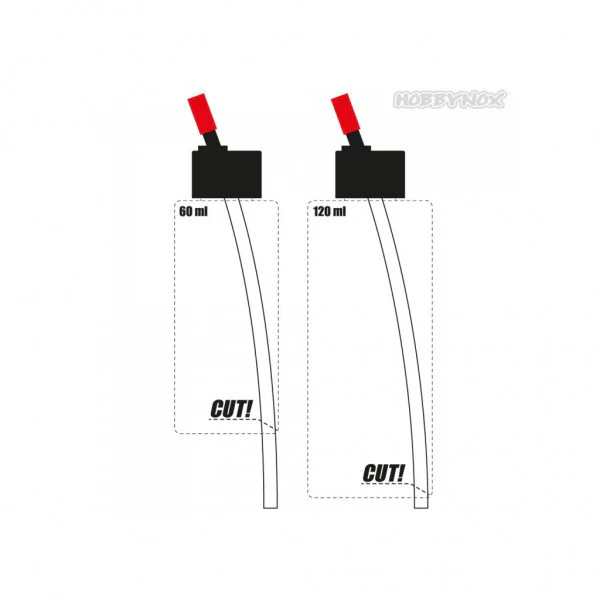 Adaptateur flacon pour aérographe Hobbynox pour 60ml / 120ml - Image 2