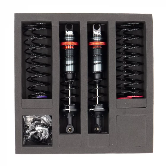 Amortisseurs 1/8 100mm BIG BORE 16mm + kit 3 ressorts (H/M/S) - HTR508100 - Image 2