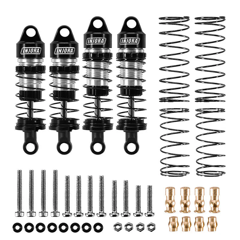 Amortisseurs à huile en aluminium INJORA 4PCS pour Buggy 1/24 Losi Micro-B