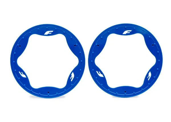 Anneaux Beadlock bleu Pro Scale Sand Car Race 4,3" arrière (2) - Traxxas 10948-BLUE