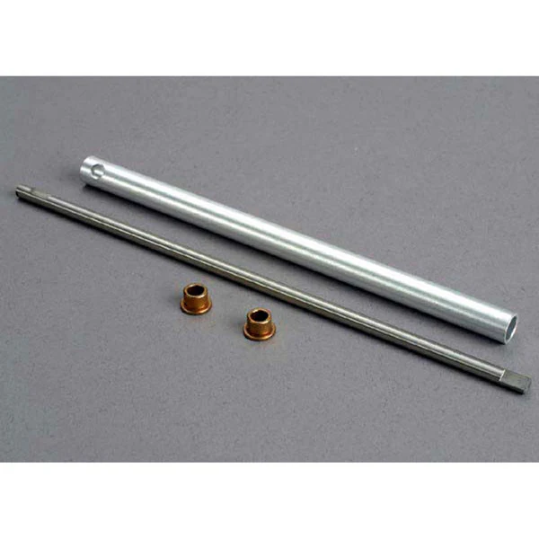 Arbre de transmission/ Tube de garniture et bagues oilite (x2) - Traxxas 3829