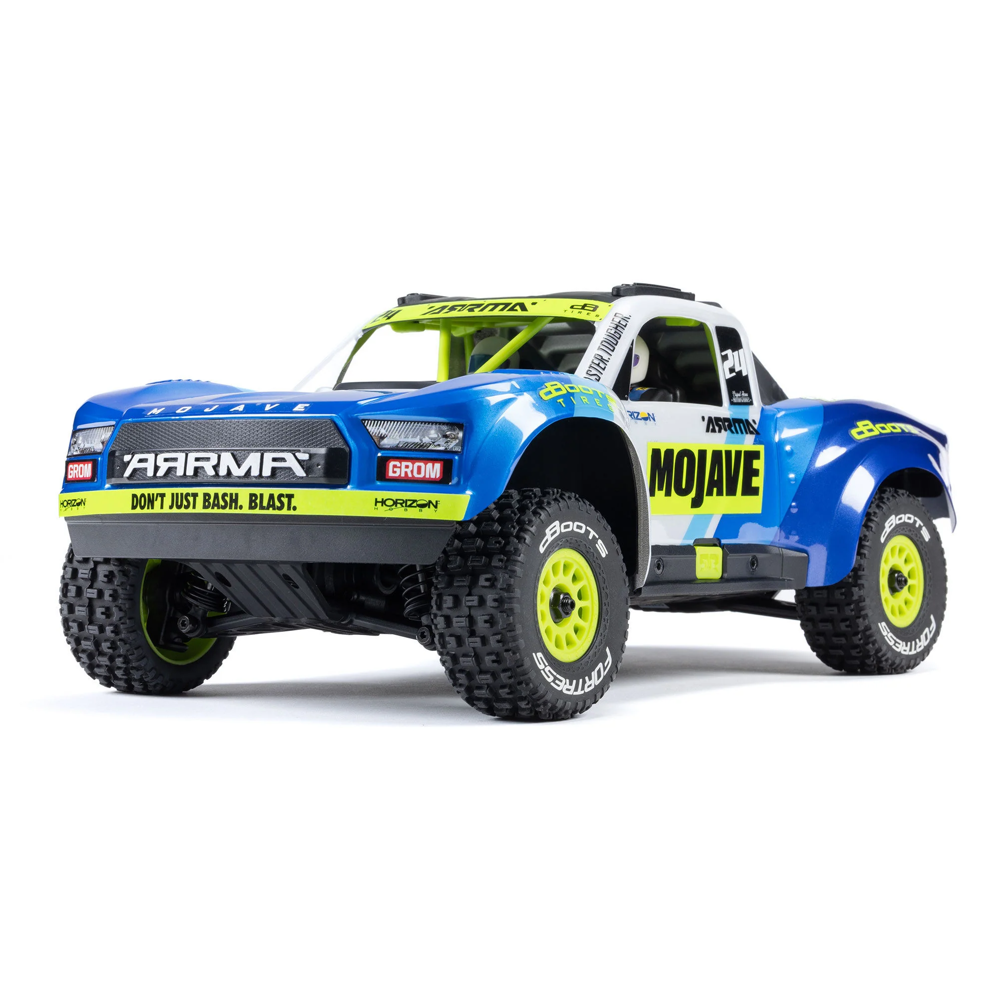 Arrma Mojave Grom Mega 1/16 380 4X4 Desert Truck RTR blanc/bleu ARA2104T2
