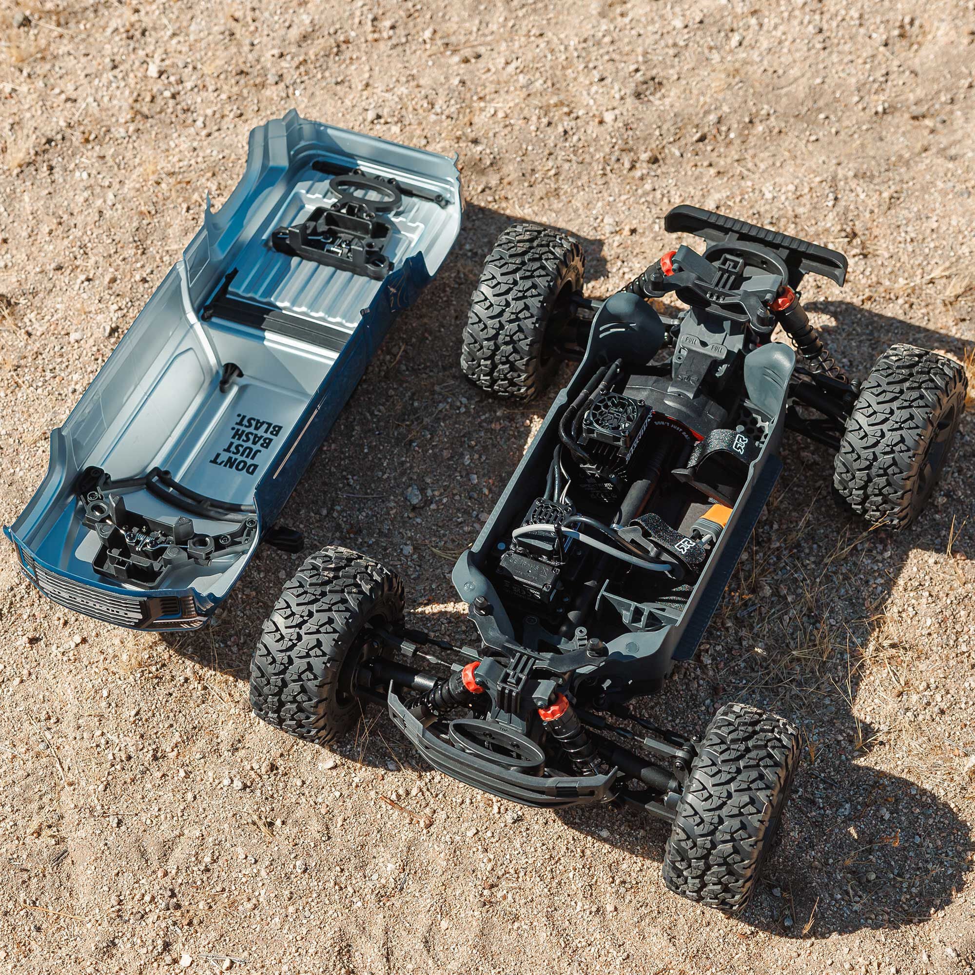 Arrma Monster Truck 1/10 BIG ROCK 223S DSC brushless 4X4 RTR bleu - ARA4312V4T3 - Image 17