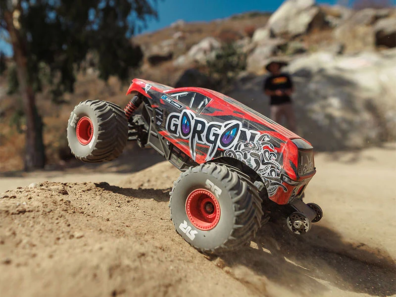 Arrma Monster Truck Gorgon GROM charbon 4X4 RTR 1/16 rouge - ARA2130T2 - Image 10