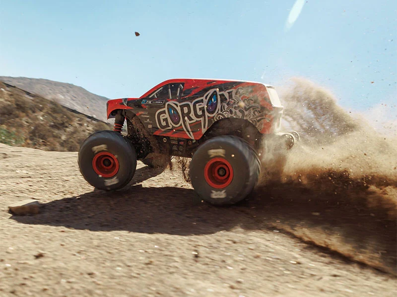 Arrma Monster Truck Gorgon GROM charbon 4X4 RTR 1/16 rouge - ARA2130T2 - Image 11