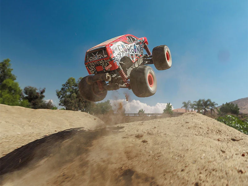 Arrma Monster Truck Gorgon GROM charbon 4X4 RTR 1/16 rouge - ARA2130T2 - Image 9