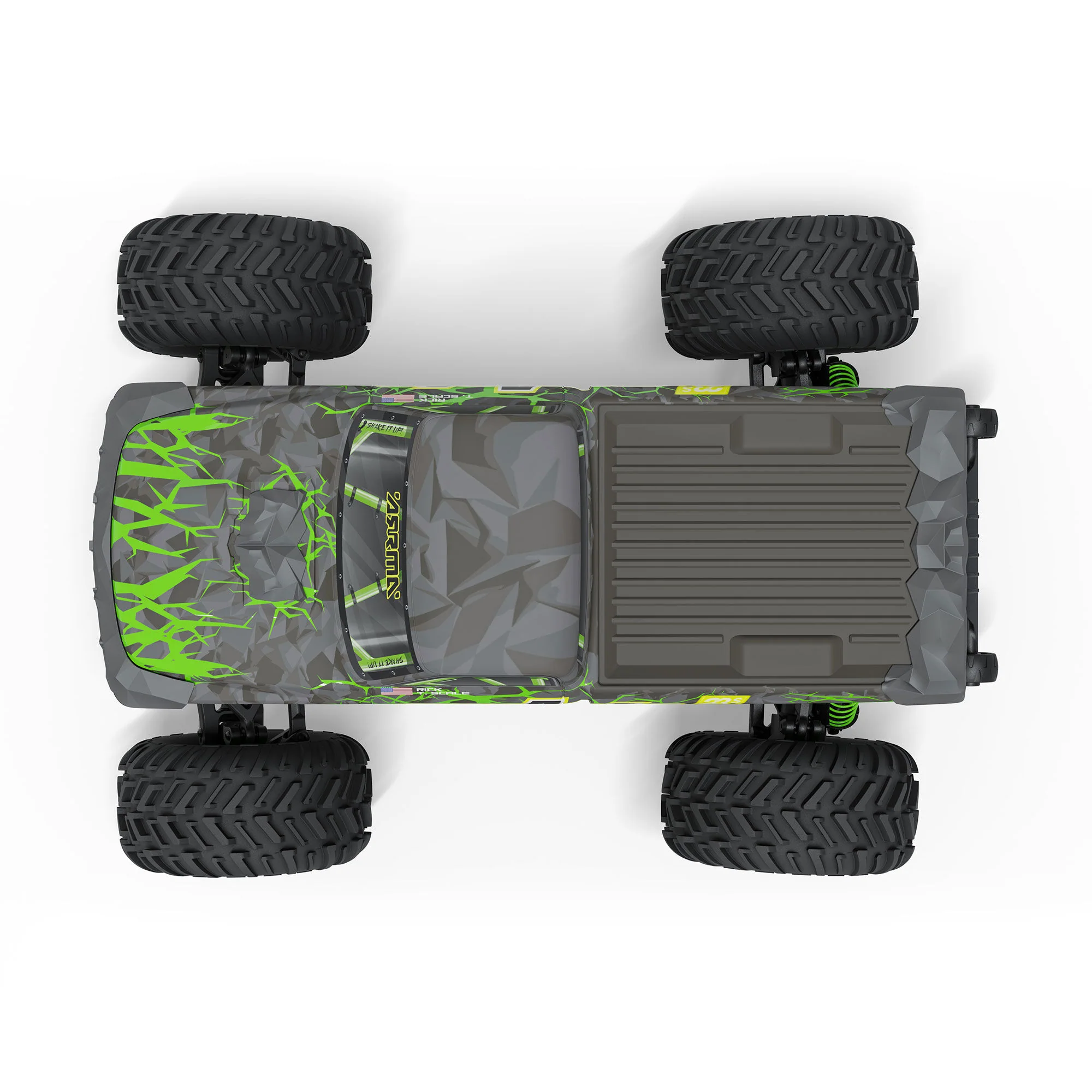 Arrma Monster Truck QUAKE 223S DSC 2WD RTR Brushless 1/10 vert - ARA3537T2 - Image 7