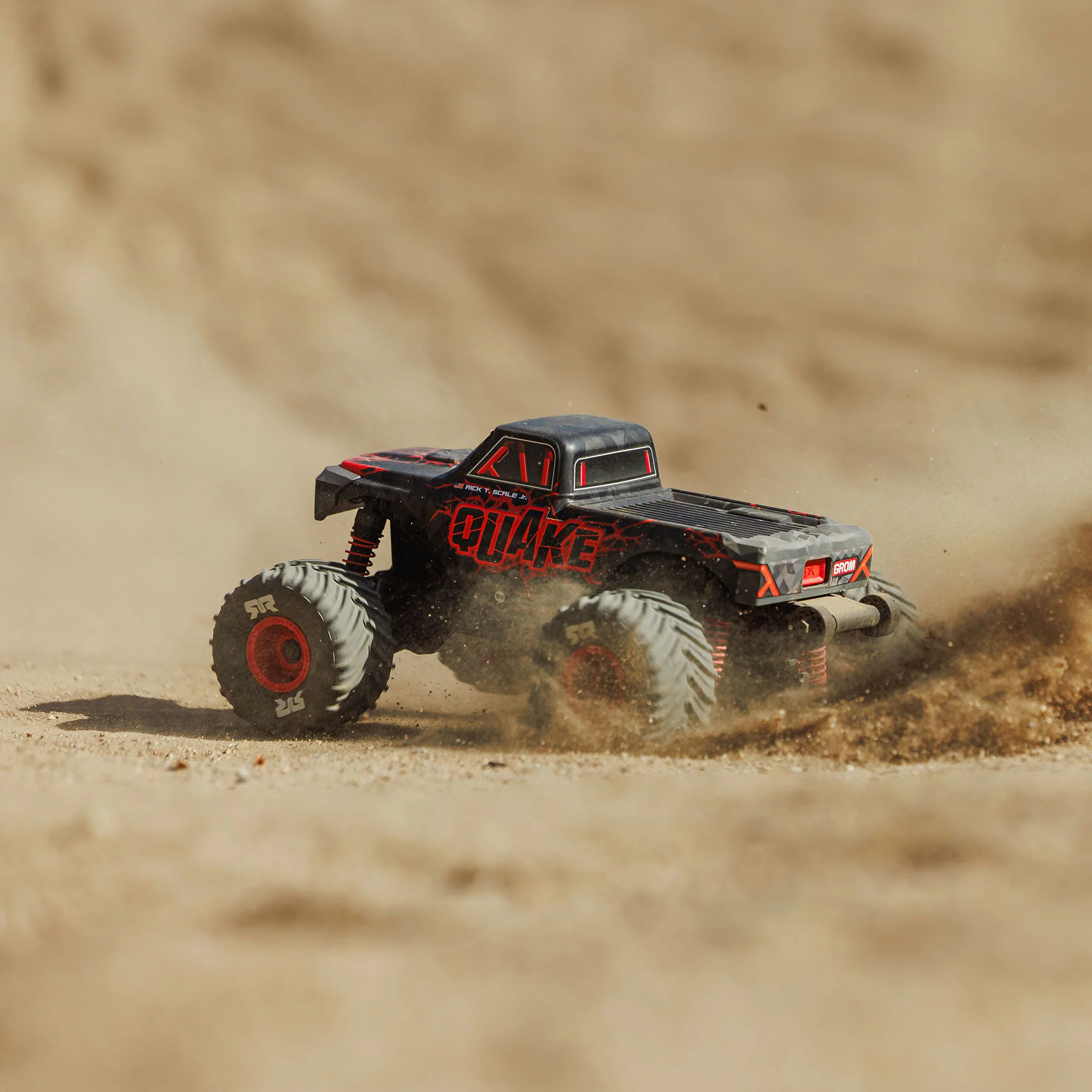 Arrma Monster Truck Quake GROM charbon 4X4 RTR 1/16 rouge - ARA2137T1 - Image 10