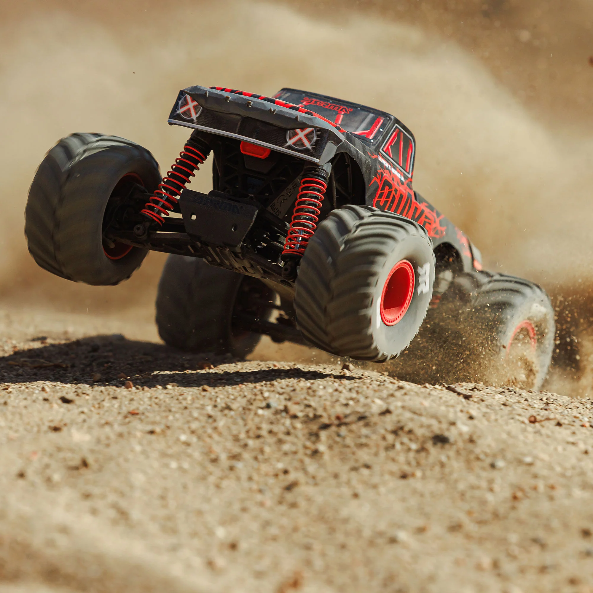 Arrma Monster Truck Quake GROM charbon 4X4 RTR 1/16 rouge - ARA2137T1 - Image 11