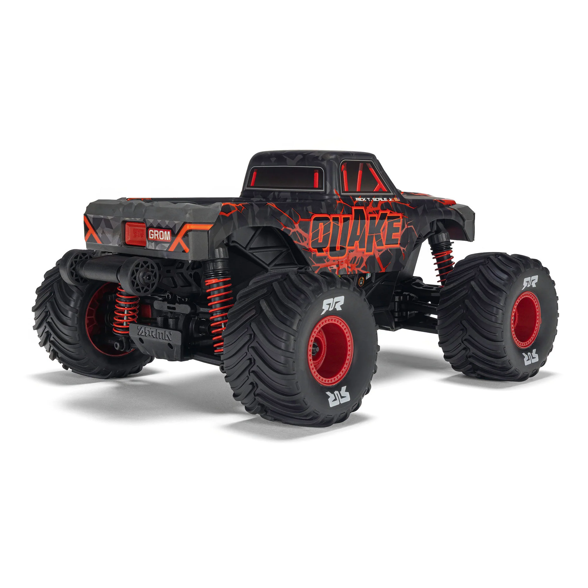 Arrma Monster Truck Quake GROM charbon 4X4 RTR 1/16 rouge - ARA2137T1 - Image 4