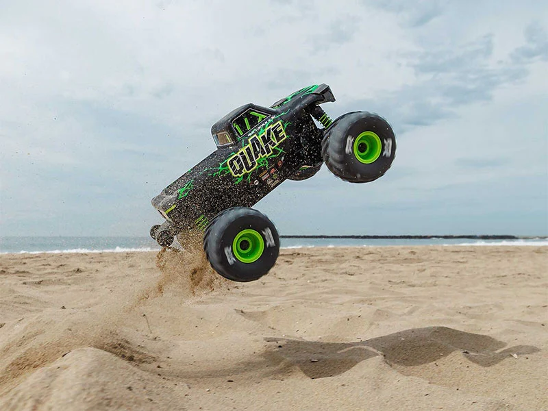 Arrma Monster Truck Quake GROM charbon 4X4 RTR 1/16 vert - ARA2137T2 - Image 10