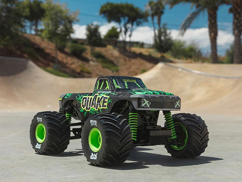 Arrma Monster Truck Quake GROM charbon 4X4 RTR 1/16 vert - ARA2137T2 - Image 13