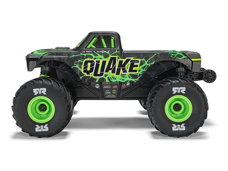 Arrma Monster Truck Quake GROM charbon 4X4 RTR 1/16 vert - ARA2137T2 - Image 3