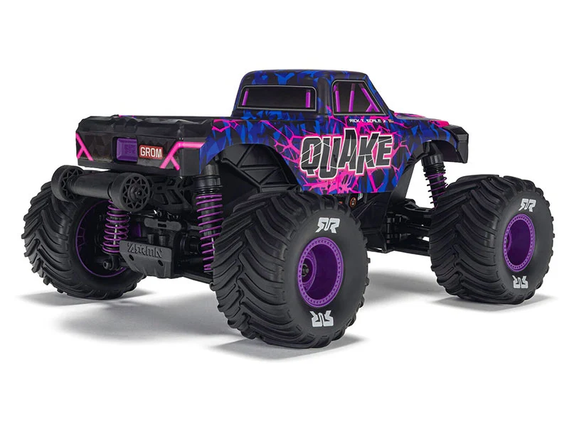 Arrma Monster Truck Quake GROM charbon 4X4 RTR 1/16 violet - ARA2137T3 - Image 4