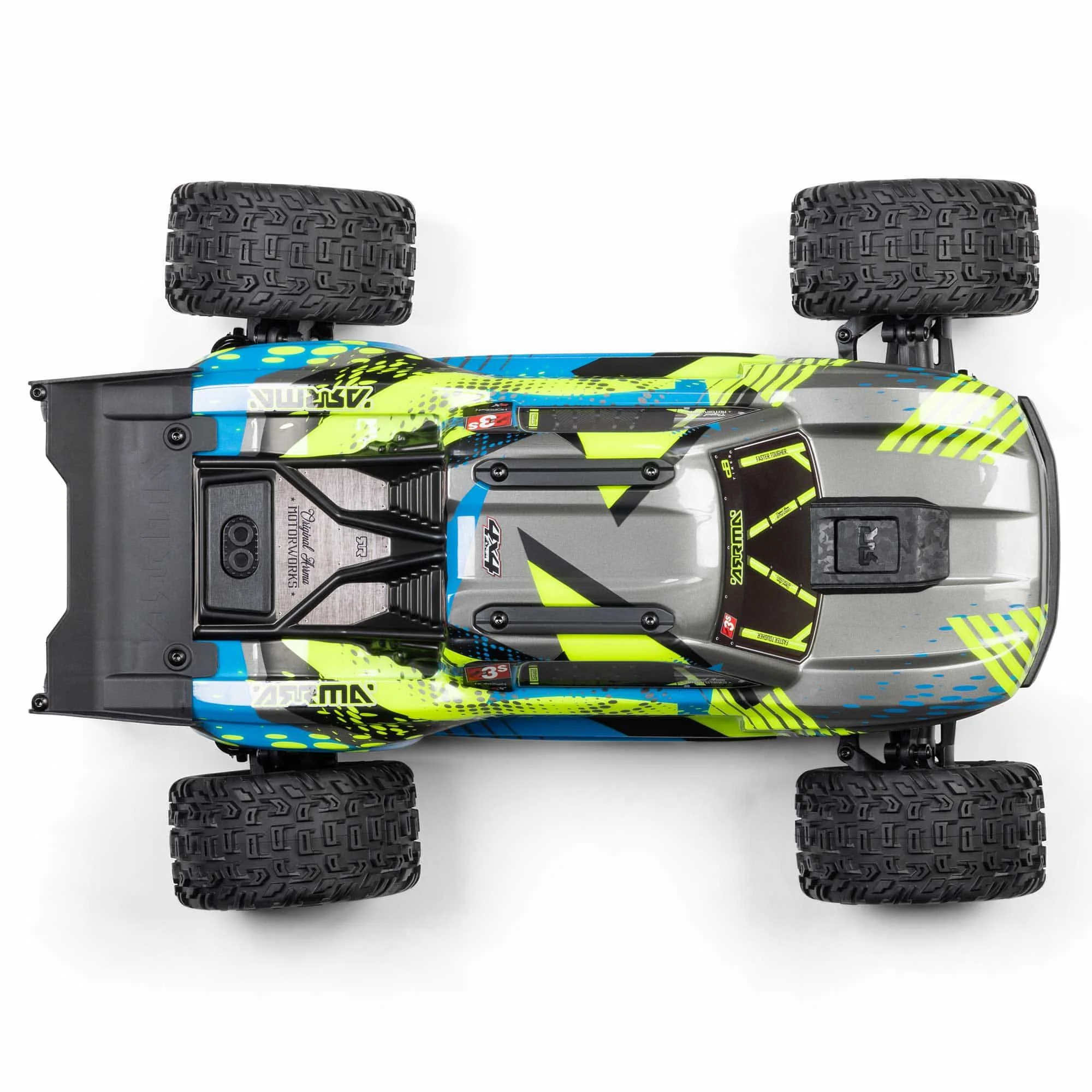 Arrma Vorteks 1/10 223S BLX brushless 4x4 stadium truck RTR jaune - ARA4305V4T2 - Image 16