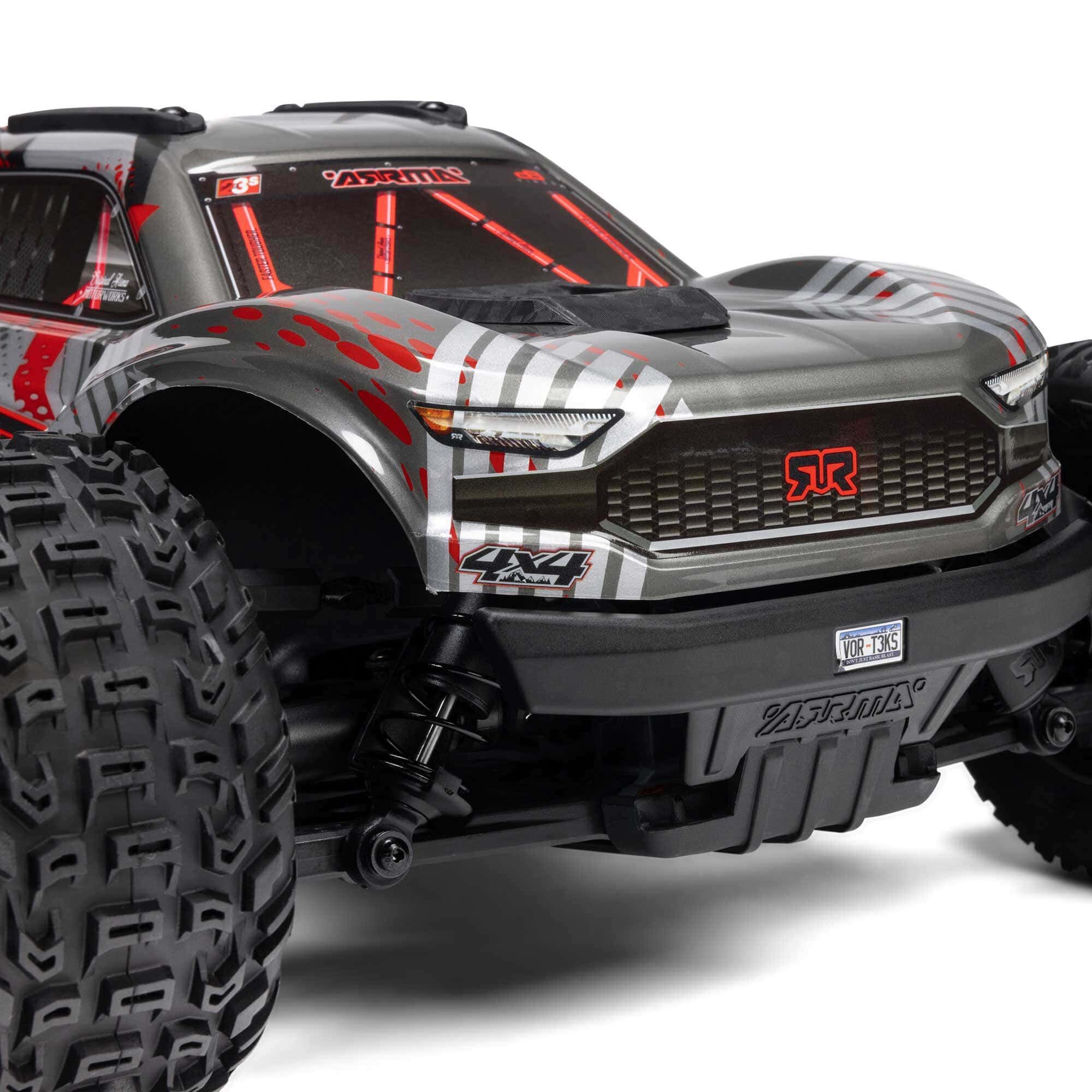 Arrma Vorteks 1/10 223S BLX brushless 4x4 stadium truck RTR rouge - ARA4305V4T1 - Image 9