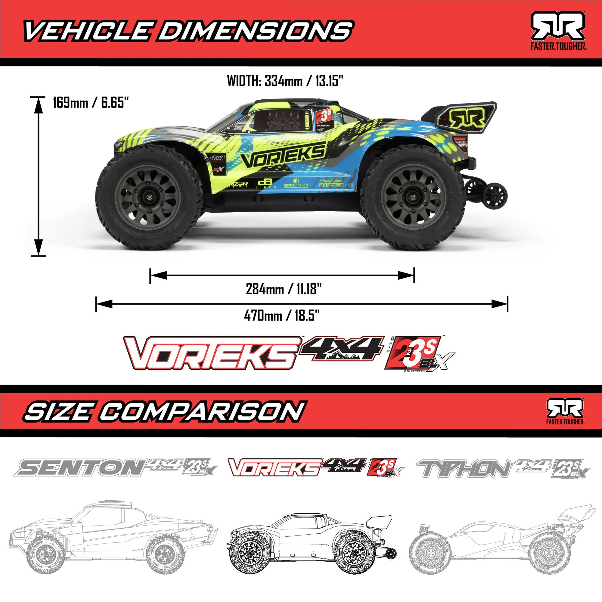 Arrma Vorteks 1/10 223S BLX brushless 4x4 stadium truck RTR violet - ARA4305V4T3 - Image 2