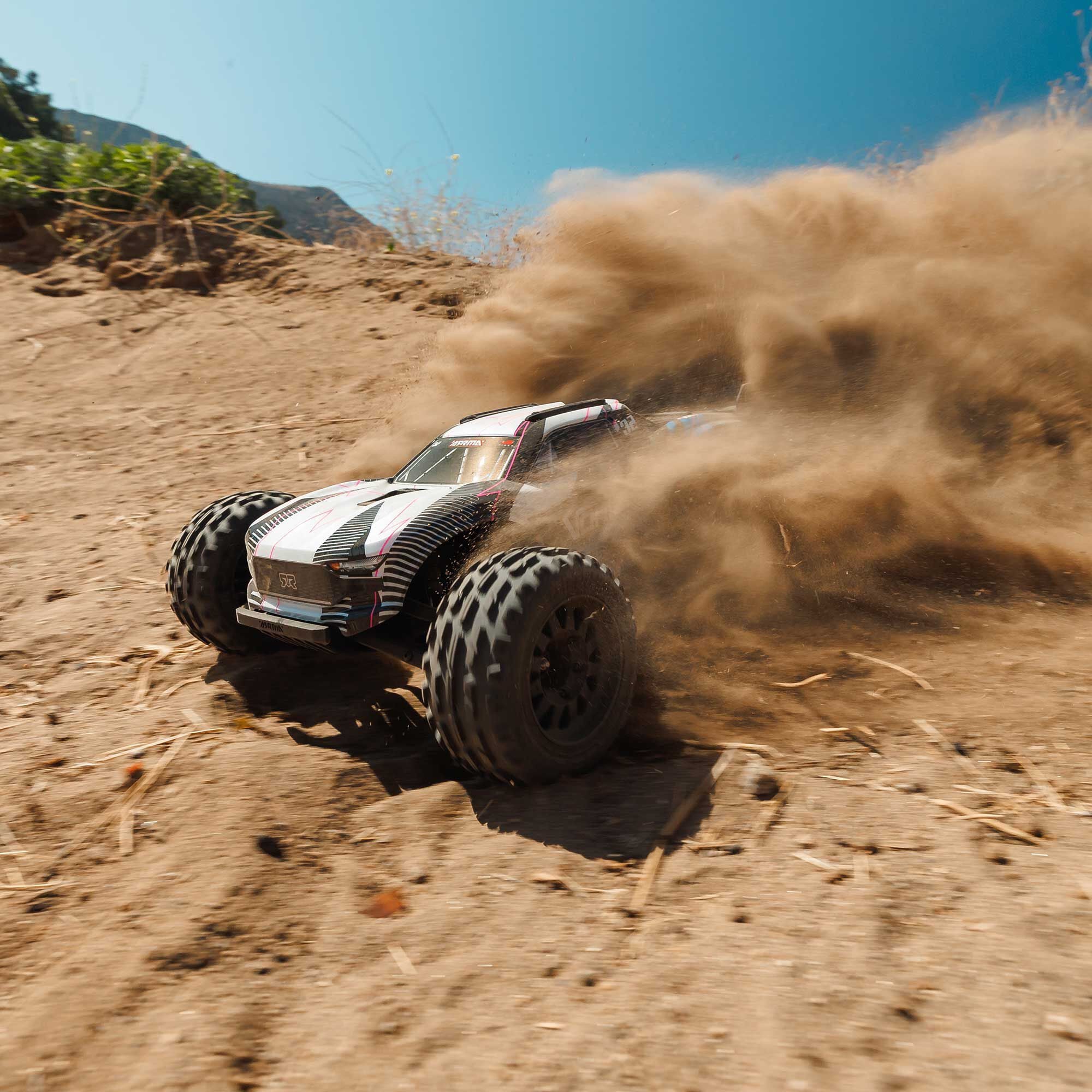Arrma Vorteks Mega 550 2WD RTR stadium truck 1/10 bleu/rose - ARA3205T1 - Image 6