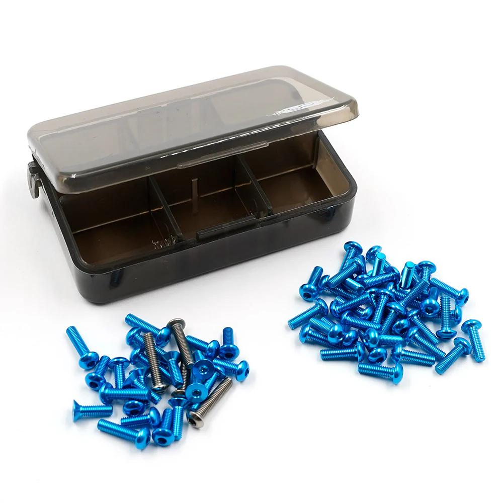 Assortiment de vis en aluminium 7075 et titane avec boîte pour Tamiya TT02
