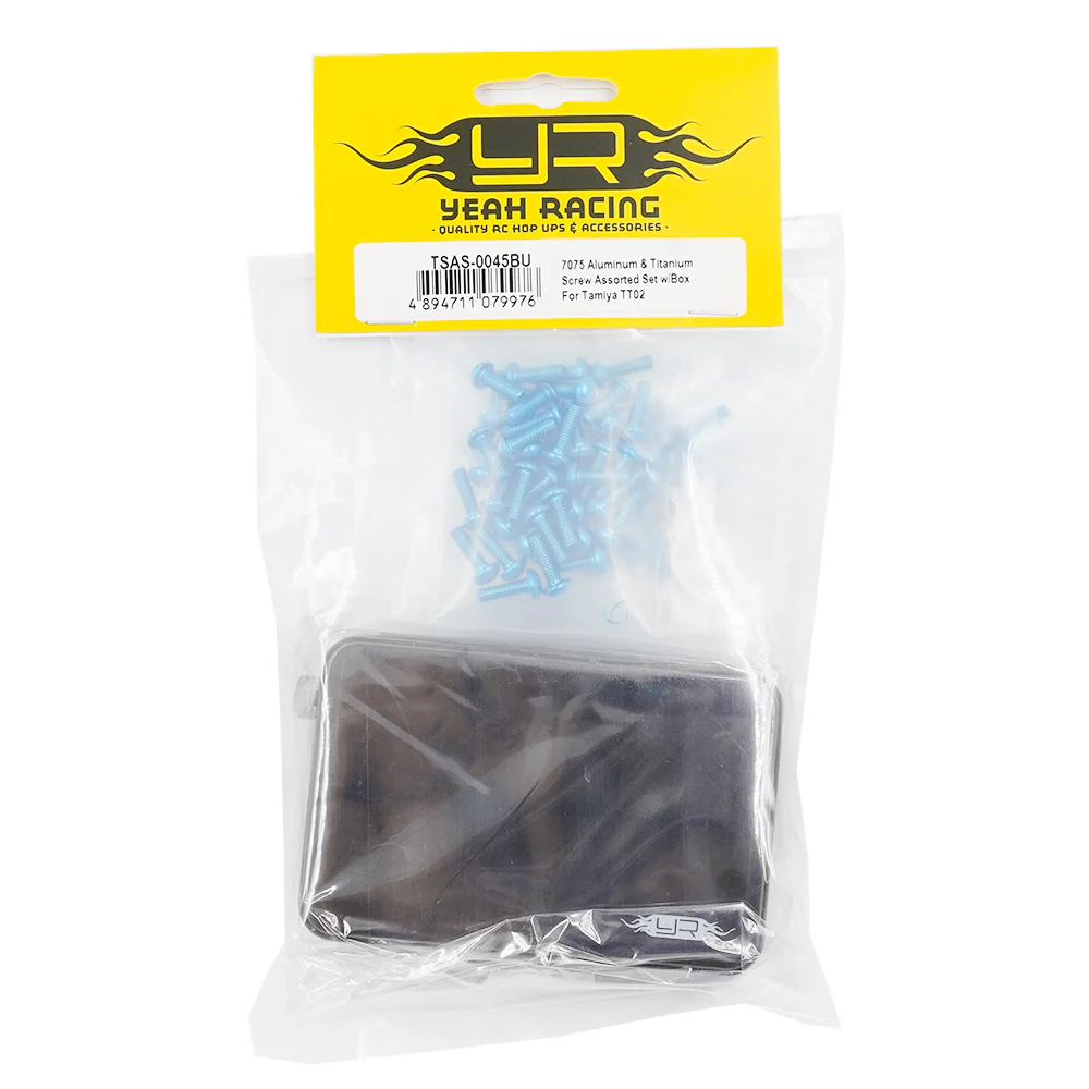 Assortiment de vis en aluminium 7075 et titane avec boîte pour Tamiya TT02 - Image 2