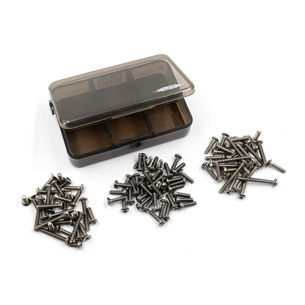 Assortiment de vis en titane avec boîte pour Tamiya DT-04 - TSAS-0033
